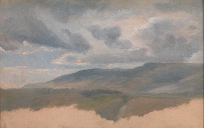 دراسة المناظر الطبيعية مع السحب ، كاليفورنيا. 1829-31. بواسطة إميل تشارلز جوزيف لوبون