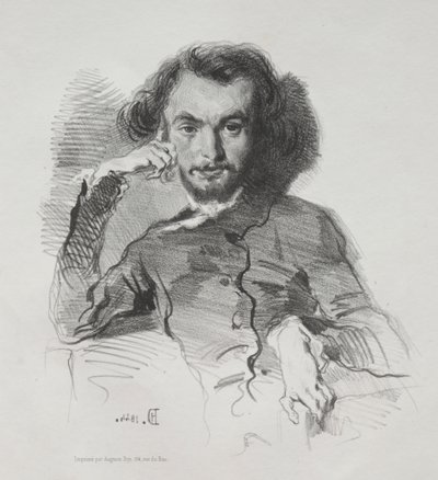 تشارلز بيير بودلير ، 1844. بواسطة إميل إيزيدور ديروي