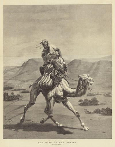 موقع الصحراء بواسطة Emile Jean Horace Vernet