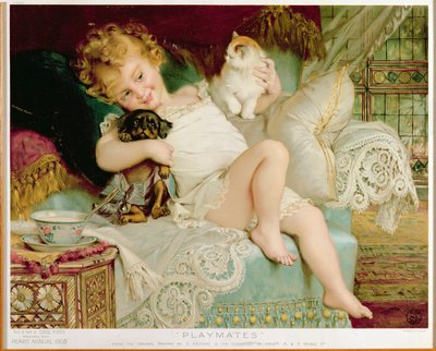 زملاء اللعب ، من The Pears Annual ، 1903 بواسطة Emile Munier