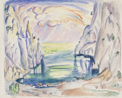 الكهف في En Vaux ، كاسيس بواسطة Emile Othon Friesz