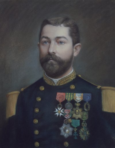 صورة لإميل كوماندر دوبوك (1852 - 1935)، بطل غزو تونكين (لوحة) بواسطة اميل ريتشارد هومونت