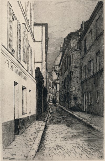 "شارع سانت روستيك ، مونمارتر" ، 1915 بواسطة اميل روسو