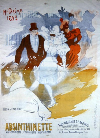 إعلان عن "Absinthinette" بواسطة اميل تبورت