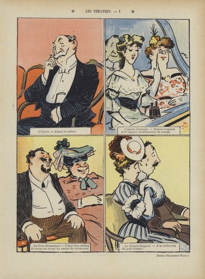 المسارح. رسم توضيحي لـ Le Rire بواسطة Emmanuel Barcet