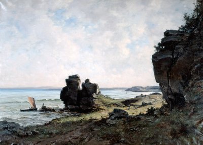 صباح جميل على ساحل بريتاني ، 1882 بواسطة إيمانويل لانسير