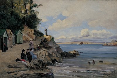 حمام السيدات ، دورنينيز ، أغسطس 1876 (زيت على قماش) بواسطة إيمانويل لانسير