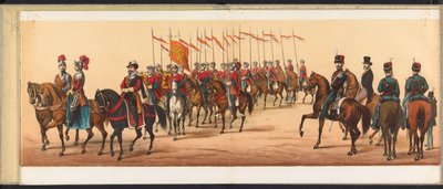 موكب في هارلم ، 1872 (اللوحة 7) موكب أقيم في هارلم ، الأول من أبريل 1872. (عنوان السلسلة على الكائن) بواسطة إمريك وبينجر