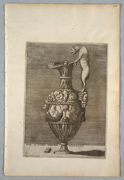 مزهرية (اللوحة 6 من سلسلة) بواسطة Enea Vico