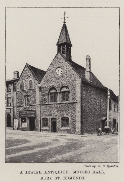 الآثار اليهودية ، Moyses Hall ، Bury St. Edmunds بواسطة مصور انجليزى