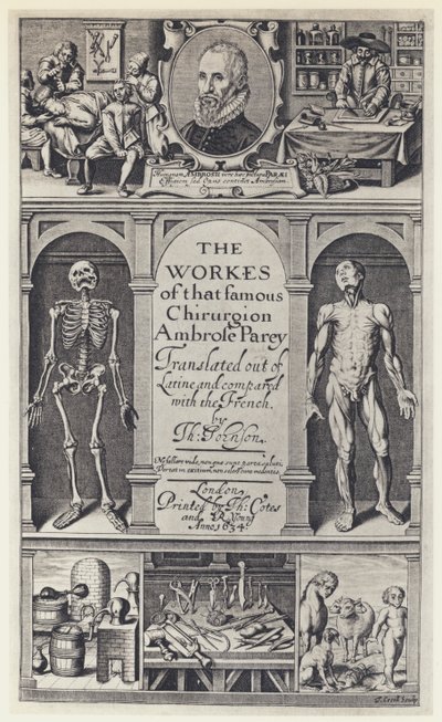 A Pare, The Workes, T Cotes and R Young 1634 (b/w photo) بواسطة مصور انجليزى