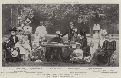 حفلة عائلية ملكية في أوزبورن ، أغسطس 1898 بواسطة مصور انجليزى