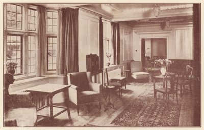 غرفة مشتركة في قاعة كروسبي ، Cheyne Walk بواسطة مصور انجليزى