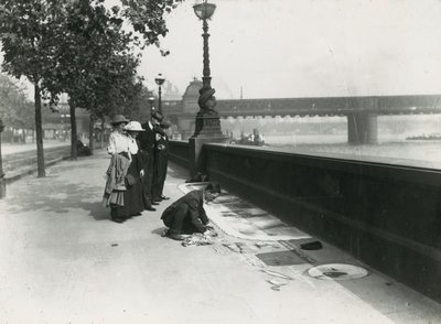 فنان الرصيف على الجسر بواسطة مصور انجليزى