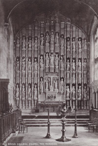 كل كنيسة Souls College، The Reredos بواسطة مصور انجليزى