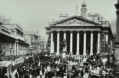 بنك إنجلترا ، شارع ثريدنيدل ، مدينة لندن ، 1890 بواسطة مصور انجليزى