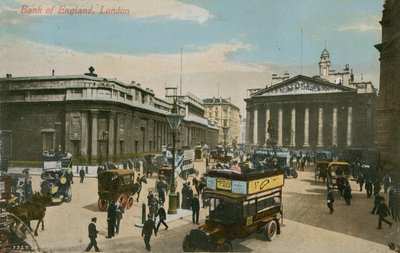 بنك إنجلترا ، لندن. أُرسلت البطاقة البريدية عام 1913. بواسطة مصور انجليزى