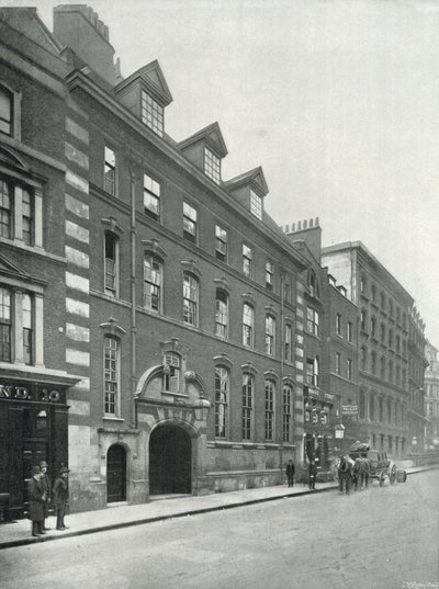 شارع Bishopsgate (داخل) ، Baring's Bank (صورة b / w) بواسطة مصور انجليزى