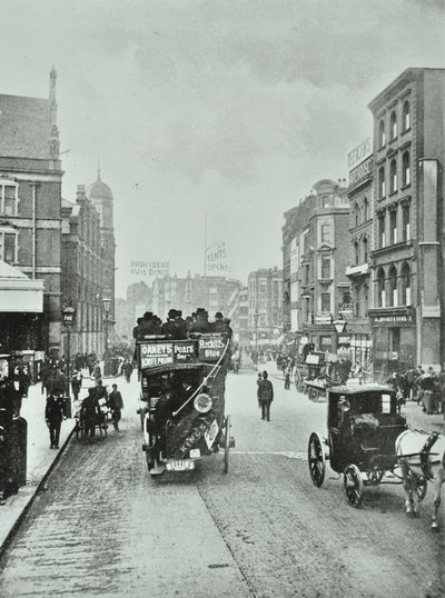 بيشوبس جيت: شمال شارع ليفربول ، لندن ، 1890 بواسطة مصور انجليزى