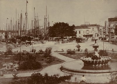 ميناء بريدجتاون ، حوالي عام 1900 بواسطة مصور انجليزى