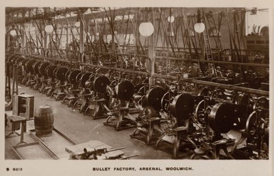 Bullet factory, Arsenal, Woolwich (b/w photo) بواسطة مصور انجليزى