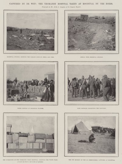 تم الاستيلاء عليها من قبل De Wet ، مستشفى Yeomanry التي تم أخذها في Roodeval من قبل Boers بواسطة مصور انجليزى