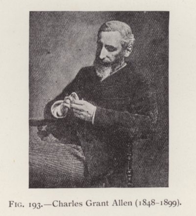 تشارلز جرانت ألين (1848-1899) ، صورة شخصية (صورة بالأبيض والأسود) بواسطة مصور انجليزى