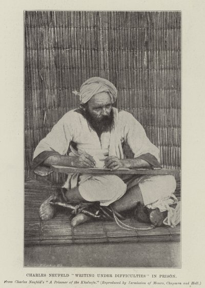 كتب تشارلز نيوفيلد تحت الصعوبات في السجن بواسطة مصور انجليزى