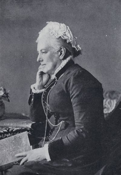 Charlotte Mary Yonge (b/w photo) بواسطة مصور انجليزى