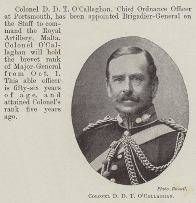 العقيد DDT OCallaghan بواسطة مصور انجليزى