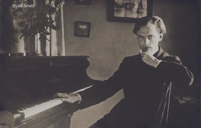Cyril Scott, English composer, writer and poet (b/w photo) بواسطة مصور انجليزى