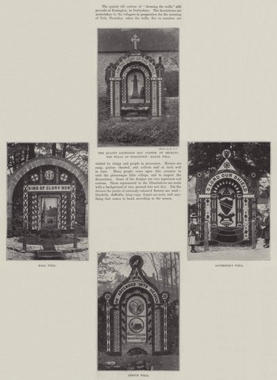 التزيين الآبار في Tissington بواسطة مصور انجليزى