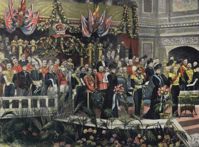 Duke of York Opening First Federal Parliament, Australia (coloured photo) بواسطة مصور انجليزى