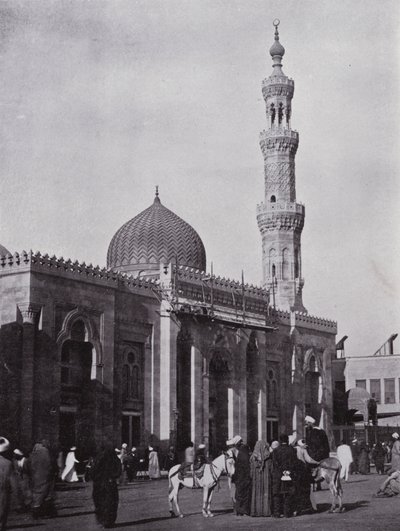 مصر: مسجد السيدة زينب ، السيدة زينب (b / w photo) بواسطة مصور انجليزى