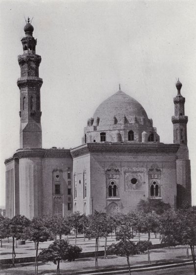 Egypt: Mosque Sultan Hasan (b/w photo) بواسطة مصور انجليزى