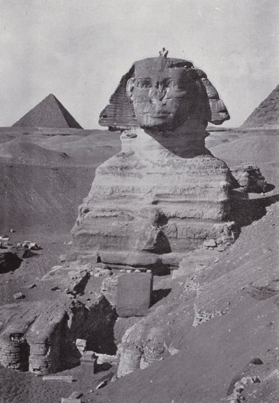 Egypt: The Sphynx (b/w photo) بواسطة مصور انجليزى