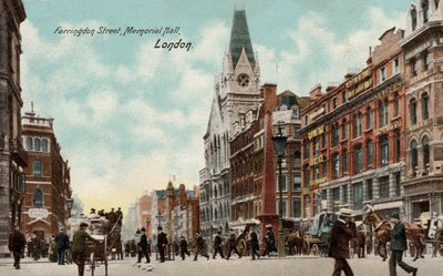 Farringdon Street, Memorial Hall, London (photo) بواسطة مصور انجليزى