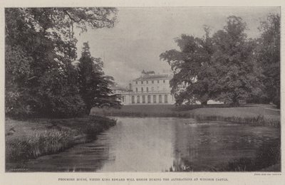 Frogmore House ، حيث سيقيم الملك إدوارد خلال التعديلات في قلعة وندسور بواسطة مصور انجليزى