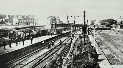محطة جروف بارك: الخارج والمنصات ، 1888 بواسطة مصور انجليزى