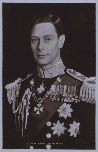 جلالة الملك جورج السادس (b / w photo) بواسطة مصور انجليزى