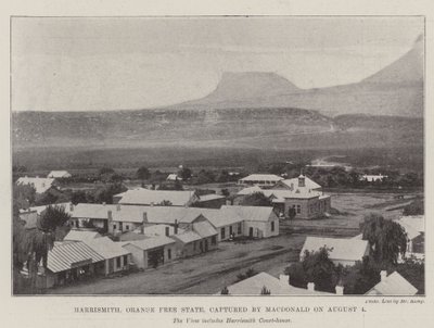 Harrismith ، Orange Free State ، استولى عليها ماكدونالد في 4 أغسطس بواسطة مصور انجليزى