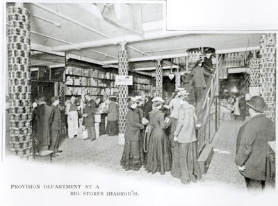 قسم تموين هارودز ، ج .1901 بواسطة مصور انجليزى