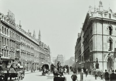 جسر هولبورن ، باتجاه الشرق ، مدينة لندن ، 1875 بواسطة مصور انجليزى