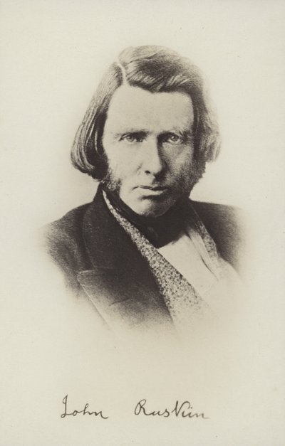 جون روسكين (1819-1900) ، كاتب إنجليزي وناقد فني وفنان ومفكر اجتماعي بواسطة مصور انجليزى