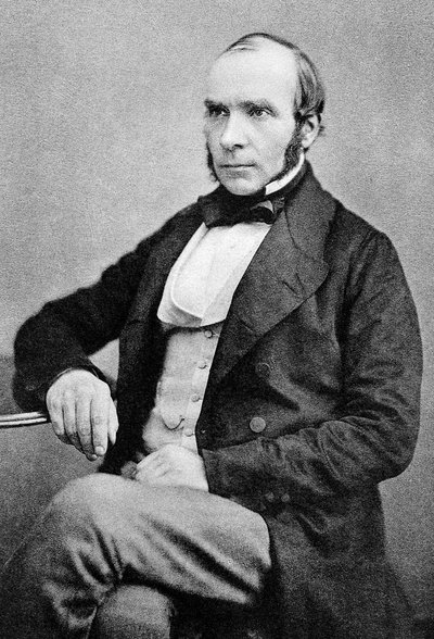 جون سنو (1813-1858) طبيب إنجليزي معروف بعمله في علم الأوبئة ، Autotype 1856 ، نُشر عام 1887 (نوع ذاتي) بواسطة مصور انجليزى