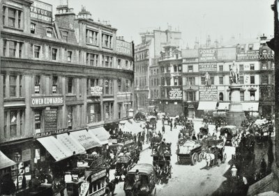 شارع الملك وليام ، باتجاه الشمال ، مدينة لندن ، 1895 بواسطة مصور انجليزى