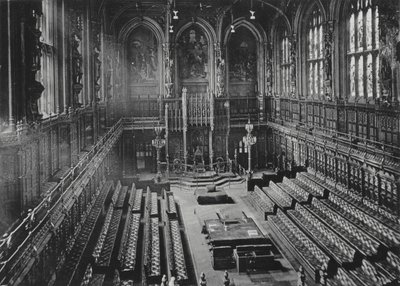 لندن: The House of Lords (b / w photo) بواسطة مصور انجليزى