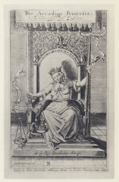 M Silesio, The Arcadian Princess, Tr R Brathwait, T Harper for Bostocke 1635 (b/w photo) بواسطة مصور انجليزى