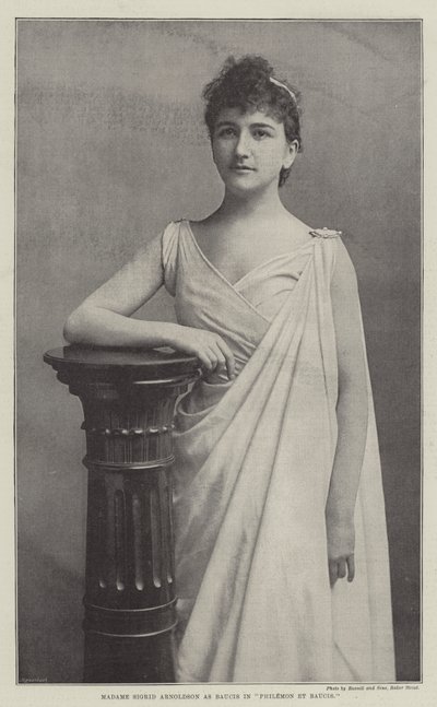 Madame Sigrid Arnoldson مثل Baucis in Philemon et Baucis بواسطة مصور انجليزى