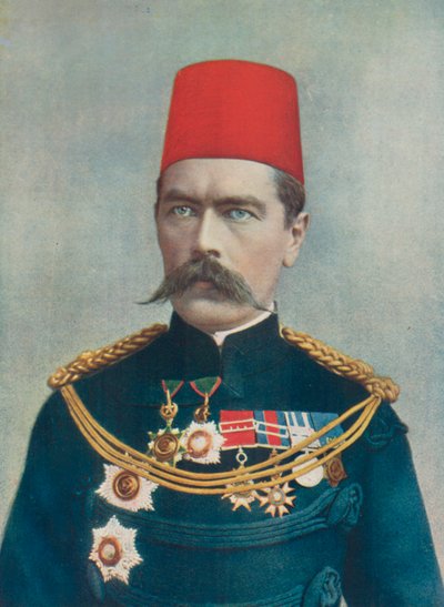 اللواء لود كيتشنر الخرطوم. رئيس أركان القوة الميدانية لجنوب أفريقيا بواسطة مصور انجليزى